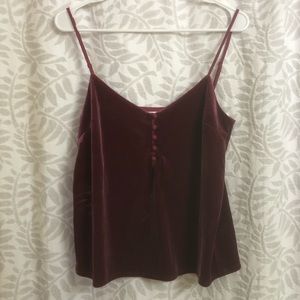 NSR Velvet Tank with Buttons